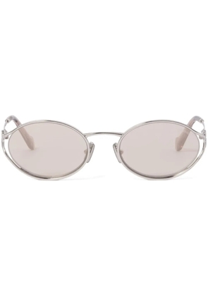 Miu Miu Eyewear oval-frame sunglasses - Silver