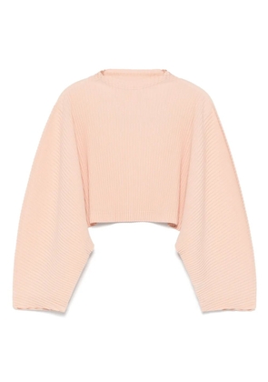 Homme Plissé Issey Miyake plissé-effect T-shirt - Orange