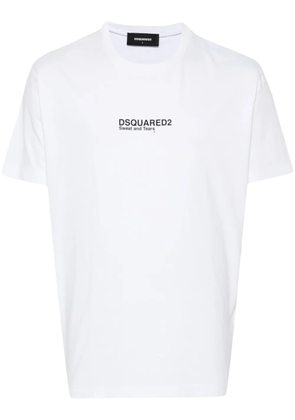 DSQUARED2 logo-print cotton T-shirt - White