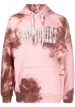 Stain Shade x Hiroshi Fujiwara tie-dye print hoodie - Pink
