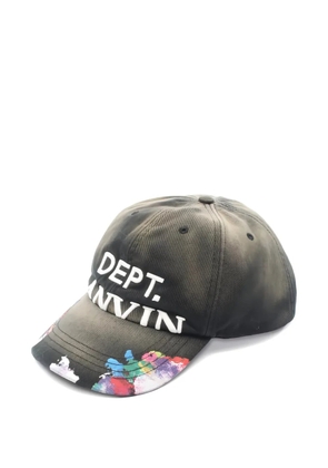 Lanvin Pre-Owned x GALLERY DEPT. 2010s embroidered-logo denim cap - Grey