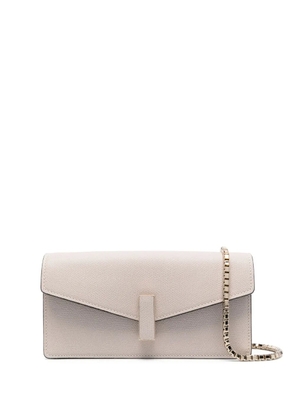 Valextra Iside leather clutch bag - Neutrals