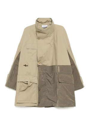 Hed Mayner panelled coat - Neutrals