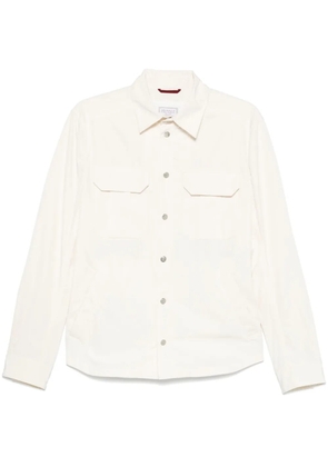 Brunello Cucinelli logo-buttons jacket - Neutrals