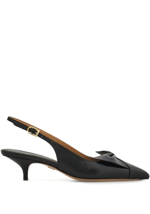 Ferragamo 40mm Bow slingback pumps - Black