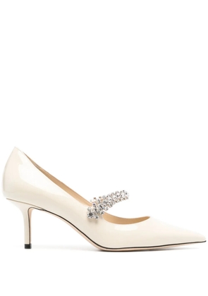 Jimmy Choo Bing 65mm patent leather pumps - Neutrals