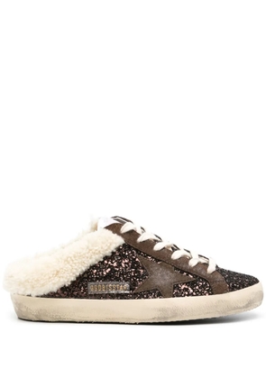 Golden Goose Super-Star glitter mules - Brown