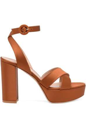 Gianvito Rossi 105mm Sabrina sandals - Brown