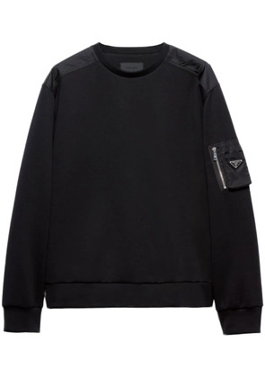 Prada panelled sweatshirt - Black