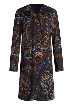 ETRO paisley print tunic dress - Black