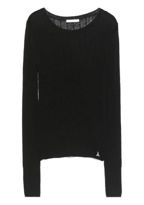 Patrizia Pepe fine-knit sweater - Black