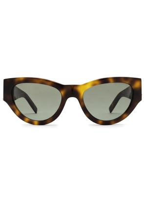 Saint Laurent Eyewear tortoiseshell cat-eye frame sunglasses - Brown