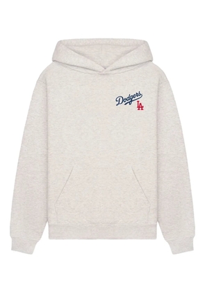 Sporty & Rich x LA Dodgers logo-print hoodie - Grey