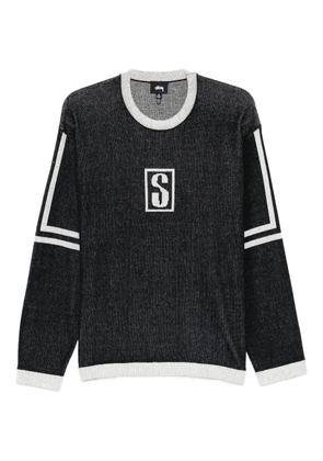 Stüssy logo-detail sweater - Black