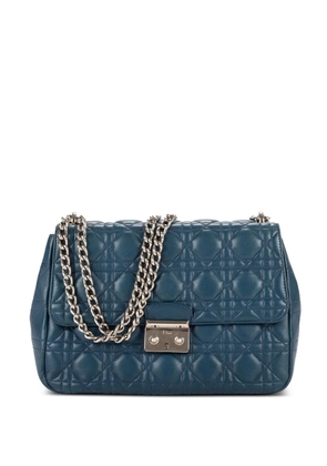Christian Dior Pre-Owned quilted chain-strap shoulder bag - Blue
