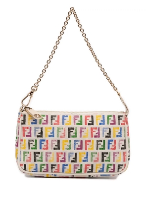 Fendi Pre-Owned 2010-2025 Multicolor Zucchino Spalmati Chain Pochette shoulder bag - Brown