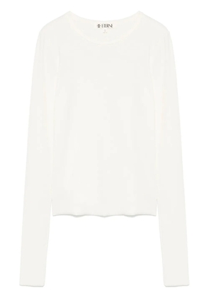 ETERNE long-sleeve fitted top - Neutrals
