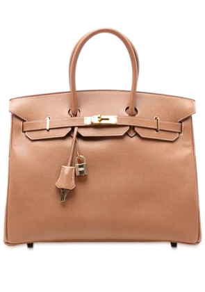 Hermès Pre-Owned 2003 Courchevel Birkin Retourne 35 handbag - Brown