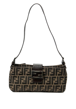 Fendi Pre-Owned zucca-pattern shoulder bag - Brown