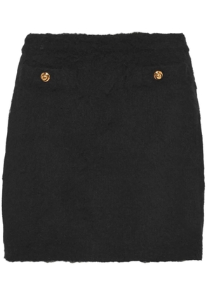 Miu Miu high-waisted bouclé miniskirt - Black