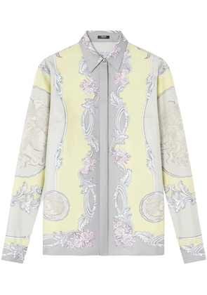 Versace Cameo silk shirt - Yellow