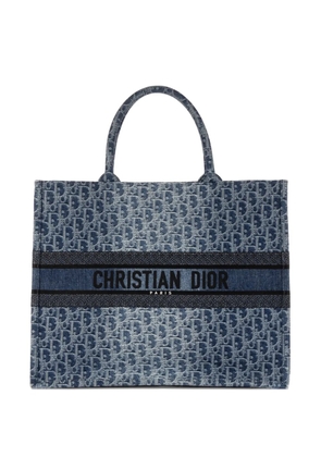 Christian Dior Pre-Owned Book large logo tote bag - Blue