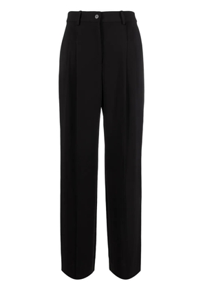 Calvin Klein mid-rise wide-leg trousers - Black