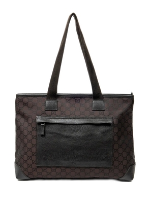 Gucci Pre-Owned monogram front-pocket shoulder bag - Brown