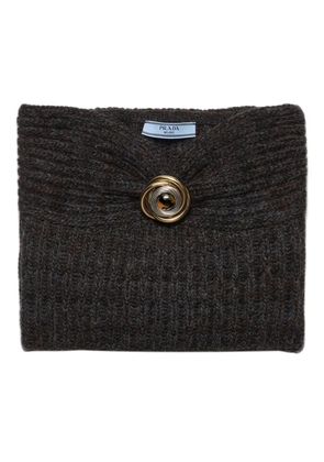 Prada ribbed bandeau top - Grey