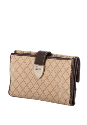 Gucci Pre-Owned signature-pattern wallet - Neutrals