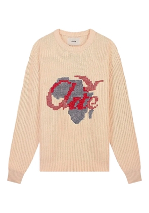 Arte Antwerp cross-stitch knitted sweater - Neutrals