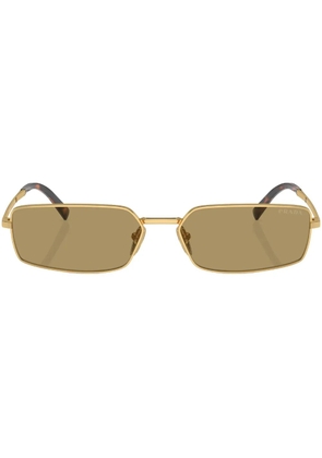 Prada Eyewear Prada PR A60S rectangle sunglasses - Gold
