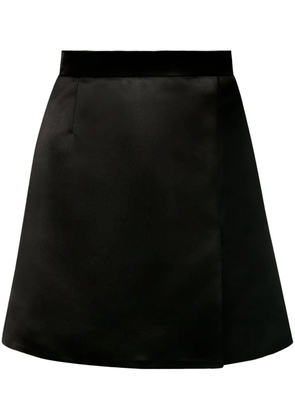 Nina Ricci A-line satin skirt - Black