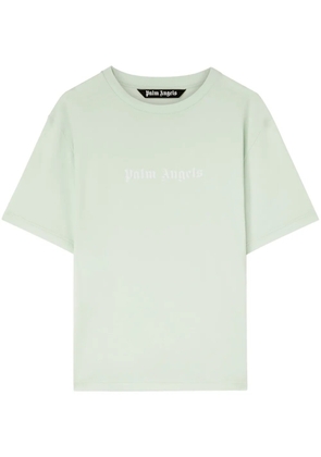 Palm Angels logo-print cotton T-shirt - Green