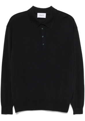 D4.0 fine-knit polo shirt - Blue