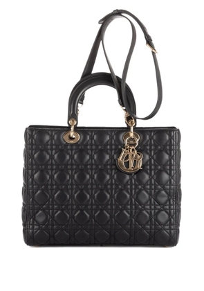 Christian Dior Pre-Owned 2010s quilted shoulder bag - Blue