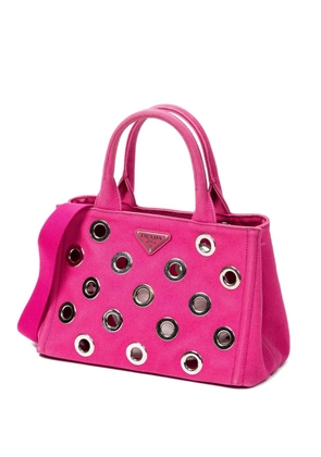 Prada Pre-Owned Grommet Canapa tote bag - Pink