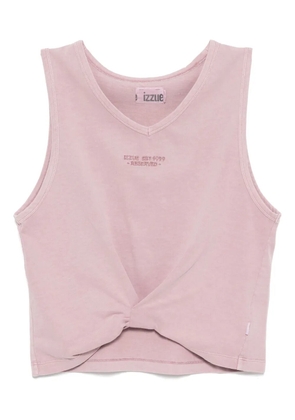 izzue draped tank top - Pink