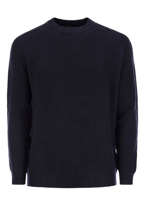 RAKKI Rebel ribbed crew-neck sweater - Blue