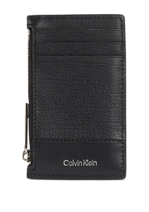 Calvin Klein zip-fastening card holder - Black