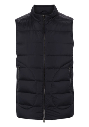 Herno mock-neck down gilet - Blue