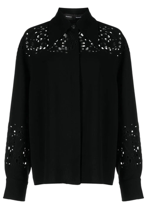 Proenza Schouler broderie anglaise crepe shirt - Black