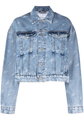 Axel Arigato Signature Rome cropped denim jacket - Blue