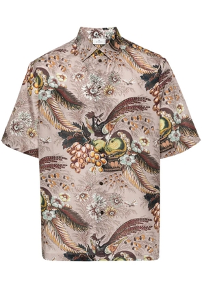ETRO floral-print bowling shirt - Pink