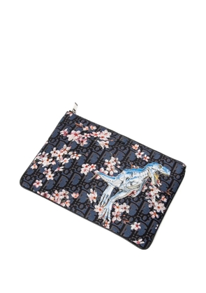 Christian Dior Pre-Owned x Hajime Sorayama Dinosaur Robot clutch bag - Blue