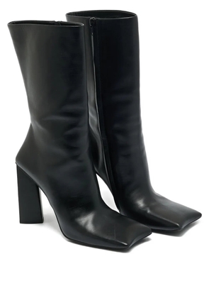 Balenciaga Pre-Owned square-toe leather boots - Black