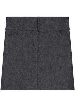 Courrèges belted mini skirt - Grey