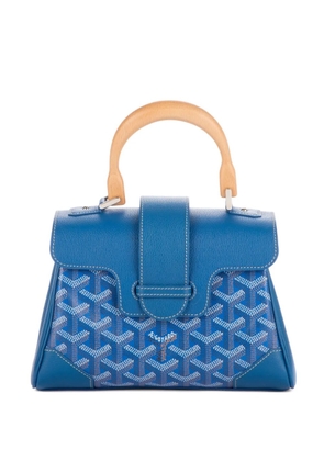 Goyard Pre-Owned 2000s top-handle chevron bag - Blue