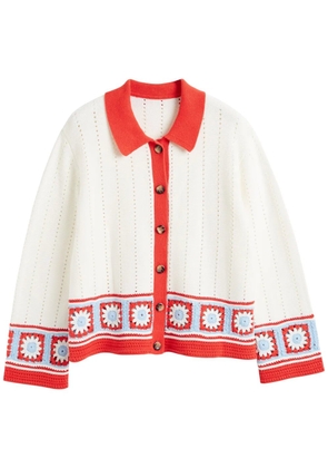 Chinti & Parker crochet-knit shirt - White