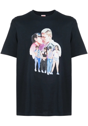 Supreme Kiss print T-shirt - Blue
